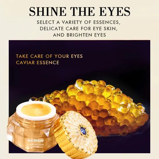 Organic Under Eye Cream Dark Circles Puffy Eye Bags Removal Caviar Moisturizing Tender Xanthan Gum Eye Cream - Image 2