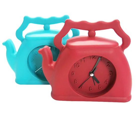 Kids Rabbit Shape Colorful Logo Printed Silicone Table Alarm Clocks - Image 4