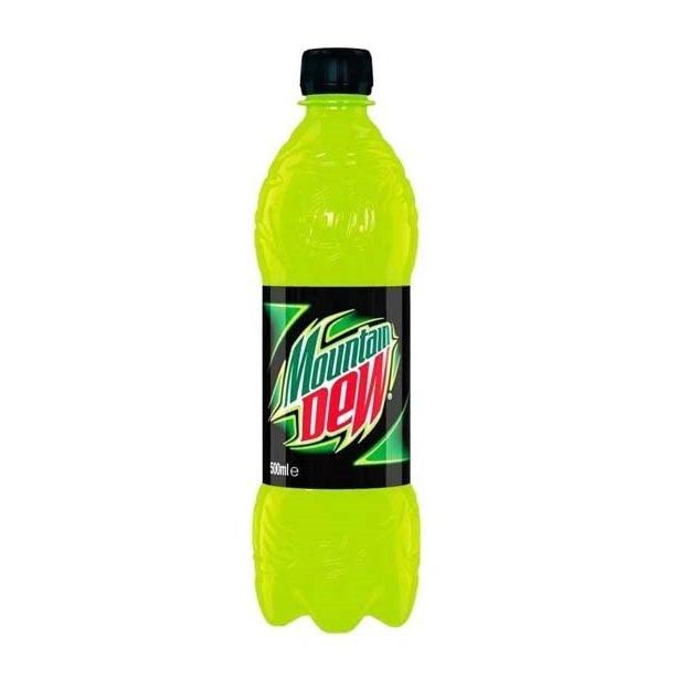 Mountain Dew Carbonated Soft Drink, Plastic Bottle, 500 Ml X 12 Buy Online at Best Price - Image 1