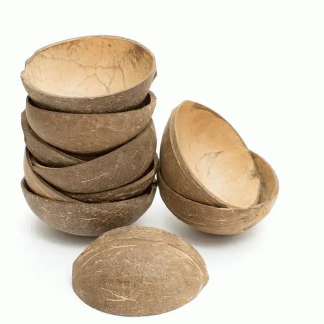coconut shell oval ice cream cup - Image 2