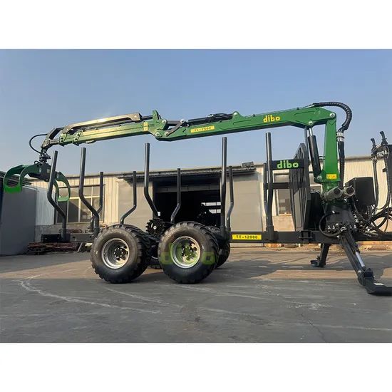Forestry Machinery Timber Forest Forestry Log Wood Crane with Forest Trailer - Image 1