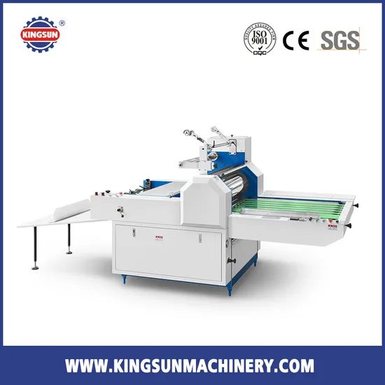 KFMB-1200B Semi-automatic Thermal Film Laminating Machine Origin China Trademark KINGSUN Model NO. KFMB-1200B Driven Type Pneumatic - Image 1