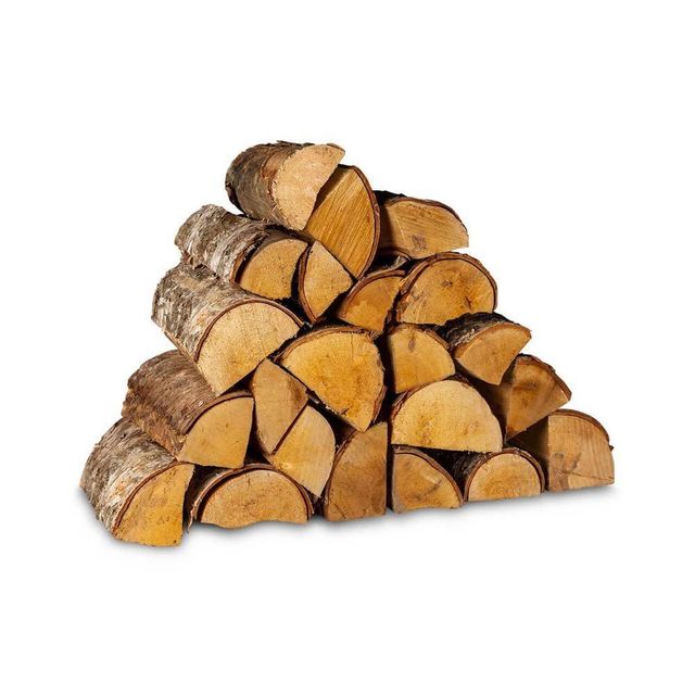 Premium birch firewood supplied in bulk for heating and fireplace use - Image 1