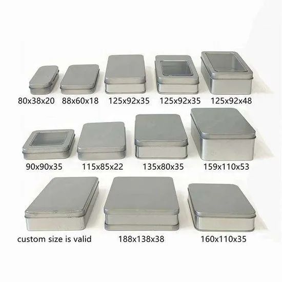 Custom Printed Metal Rectangular Empty Hinged Tins Mini Portable Box Containers Small Empty Condoms Metal Tin Box - Image 4