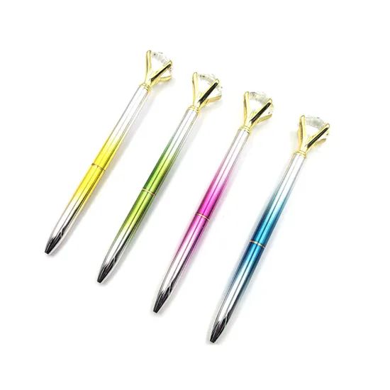 Crystal Diamond Metal Ballpoint Pens Origin China Trademark OEM Color Mutlicolor Open Style Twist Model NO. OFC104 Point Diameter - Image 6