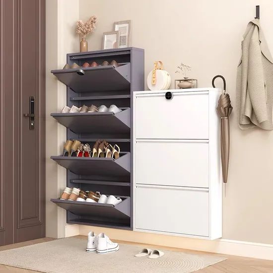 Practical Shoe Cabinet Single-Leg Support Large-Capacity Multi-Level Shoe Rack - Image 3