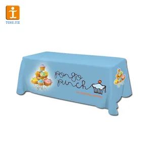 Custom Trade Show Sublimation Printed Logo Polyester Spandex Table Cover - Image 6