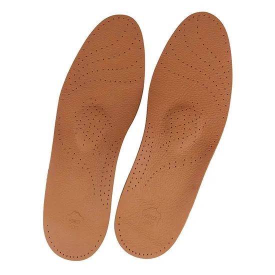 Customized Orthotic Insoles - Quilted Leather Padded Arch Support - Image 3