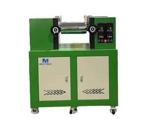 Compact Lab Scale Two Roll Mill Open Mixing Mill for Plastic Polymer Compounds - Image 4