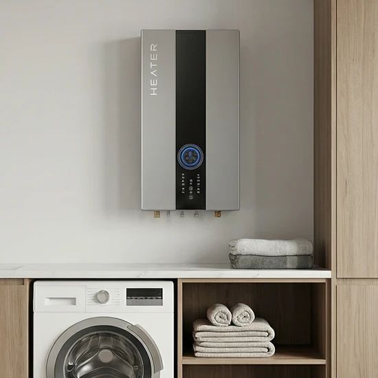 Silver Electric Water Heater with Advanced Overheat Protection Technology - Image 5
