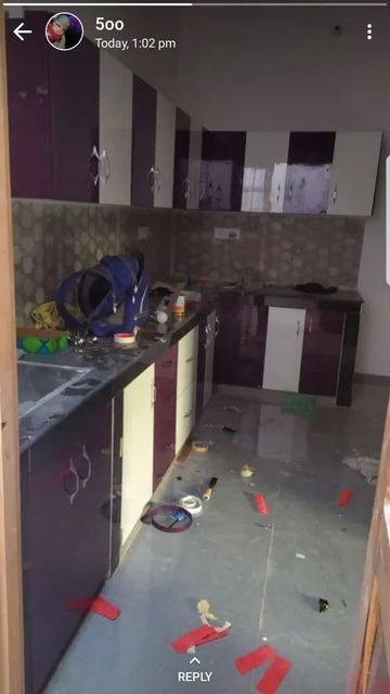 U Shape Modular Kitchen Colour Yellow Material Wooden Appearance Modern Kitchen Shape U Shape Kitchen Design U-Shape Door Finishing - Image 10
