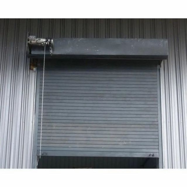 Automatic Motorized Rolling Shutter Material Iron Thickness 6 mm Shape ...