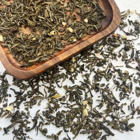 Chinese Tea Gift Natural Jasmine Green Tea Herb Flower Tea MOQ 50 Kgs Origin Hunan Packaging Bags Model NO. J23408 Type Scented Tea - Image 4