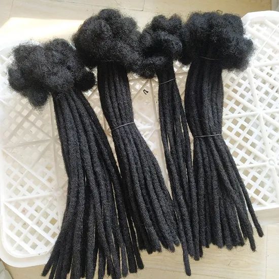 Afro Kinky Dreadlocks Braids Crochet Braiding Hair Extensions Handmade Soft Dreadlocks - Image 4
