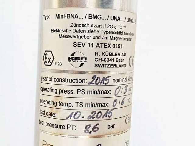 HEINRICH KUBLER Mini-BNA Level Indicator Transmitter & Magnetic Float Switch NEW - Image 3