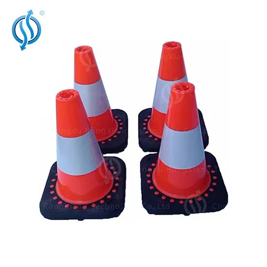 High-Visibility Traffic Cones with Caution Signs for Roads - Image 3