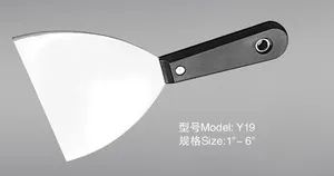 Y19 Putty Knife Model NO. Y19 Origin Zhejiang Blade Edge Flat Application Wall HS Code 8205590000 Specification 1"-6" Handle Material - Image 1