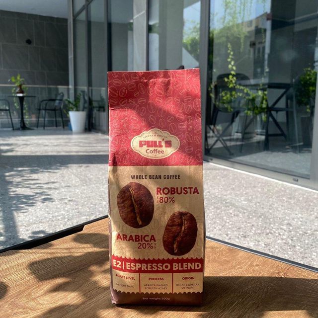 Pull’s Coffee E2 Espresso Blend – Vietnamese Ground Coffee, 80% Robusta & 20% Arabica - Image 3