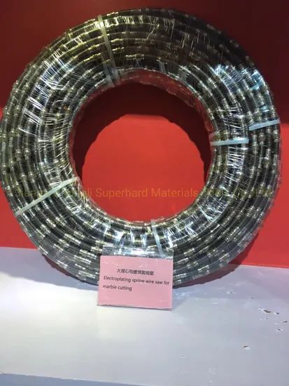 Diamond Spring Wire Saw for Marble MOQ 50meters Origin Jiangxi Trademark Zhongli Beads/M 28/M 30/M Model NO. diamond wire - Image 5