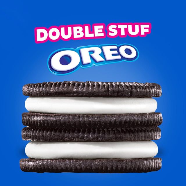 OREO Double Stuf Chocolate Sandwich Cookies, King Size, 12 Snack Packs (8 Cookies Per Pack) - Image 2