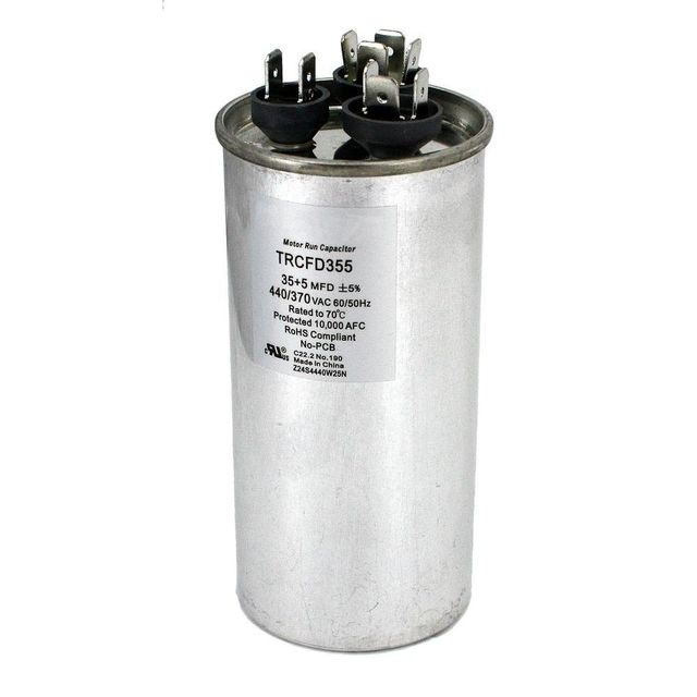 Air Conditioner Capacitor Capacity 10 mfd Warranty 1 Year Frequency 50-60 Hz Voltage Max. Voltage Rated Temperature 70 Degree - Image 1