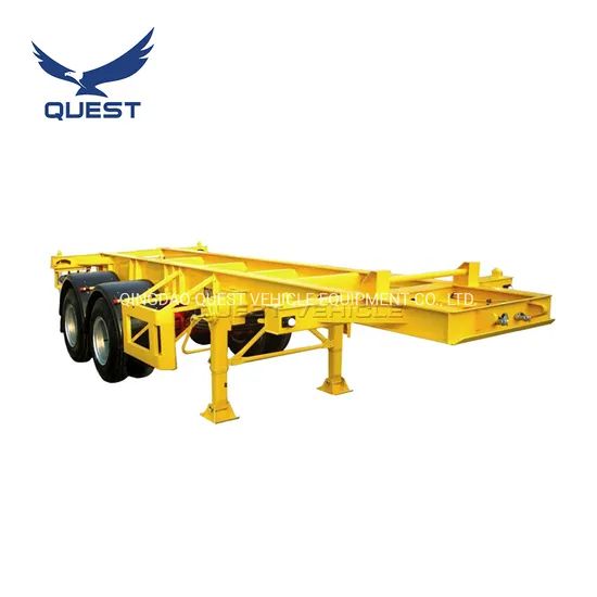 Sri Lanka 2axles 20FT Container Chassis Frame Skeletal Skeleton Semi Trailer - Image 2