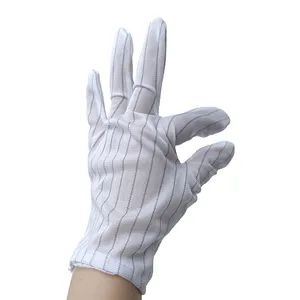 PVC Dotted Cleanroom Safety Work Gloves - Image 1