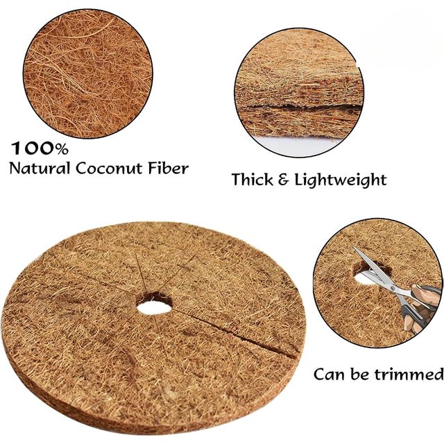 Bio Mulch Coir Mat - Organic Protection for Roots Shape Round Type Coconut Mat Packaging Bag PE, Carton - Image 3
