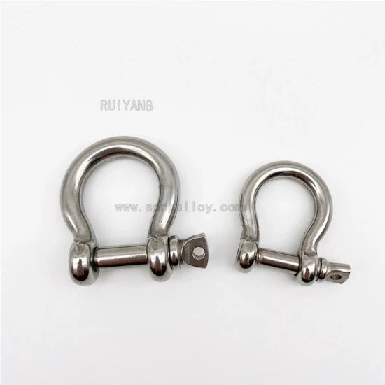 Bow Shackle Stainless Steel Shackle Color Silver Condition New Origin Xinghua HS Code 73182900 Model NO. 2-50mm Trademark - Image 1
