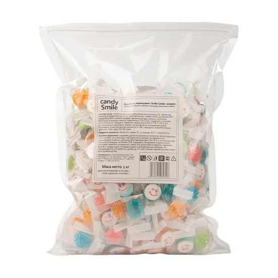 Export-Grade Bulk Kozed Colorful Mini Smiley Stamped Hard Candy - Image 2