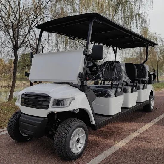 Good Price 48/72V Lithium Battery 8 Seater Street Legal Electric Golf Car Cart Hunting Golf Cart off Road Golf Cart Tires Work for Golf Course Farm Hunting - Image 4