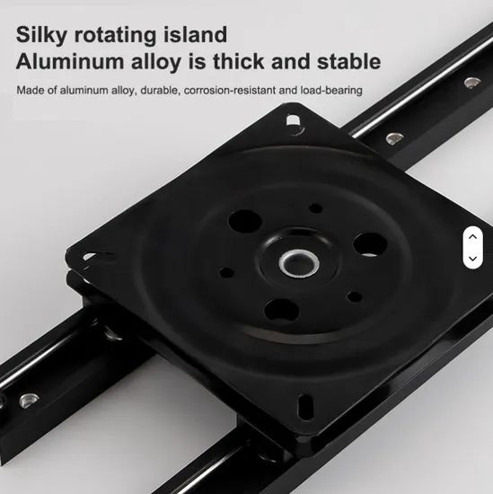 Adjustable Modern Kitchen Island Table Rotating Middle Bar Removable Dining Slide Pull Extension Retractable Table Slide - Image 3