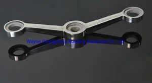 300mm Stainless Steel Glass Spider with 2 Arms 180° Glass Fitting Hardware, Point-Fixed Curtain Wall Hardware with High Quality and Best Price - Image 5