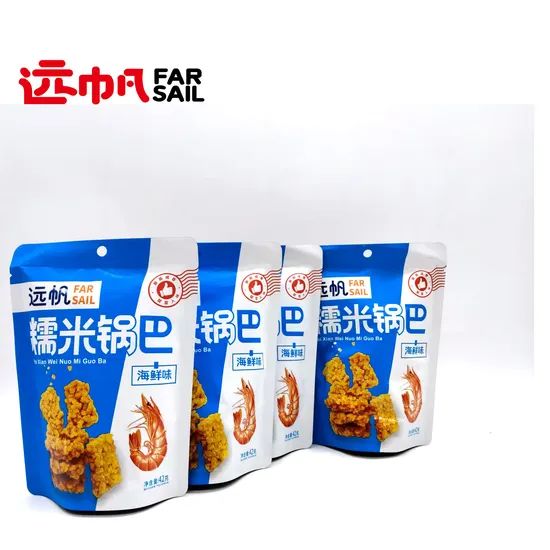 Tasty Crispy Rice Cracker Chips Grain Snack Chinese Guoba Flavor Rice Crust - Image 1