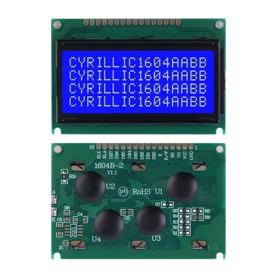 Premium 1604b-2 Blue Character LCD Module for Clear Displays MOQ Low MOQ Type Character Trademark XINNOA Response Time 20ms - Image 3