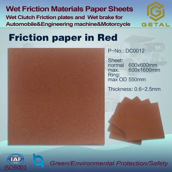 Torque Converters Clutch Plates Wet Paper Based Friction Materials Sheets - Image 4