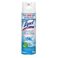 Lysol Professional Disinfectant Spray - Original Scent |Lysol Disinfectant Spray, Sanitizing and Antibacterial Spray, For Disinfecting and Deodorizing, Lemon Breeze, 19 Fl Oz (Pack of 2)/ Lysol Disinfectant Spray, Sanitizing and Antibacterial Spray, Crisp Linen - Image 2
