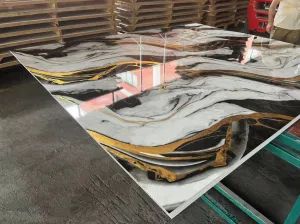 airuiqi PVC 1cm 1000x2400mm Wet Room Panel Indoor MOQ100 1C Origin China Material PVC Usage Indoor Thickness 1cm HS Code 392590000 - Image 1
