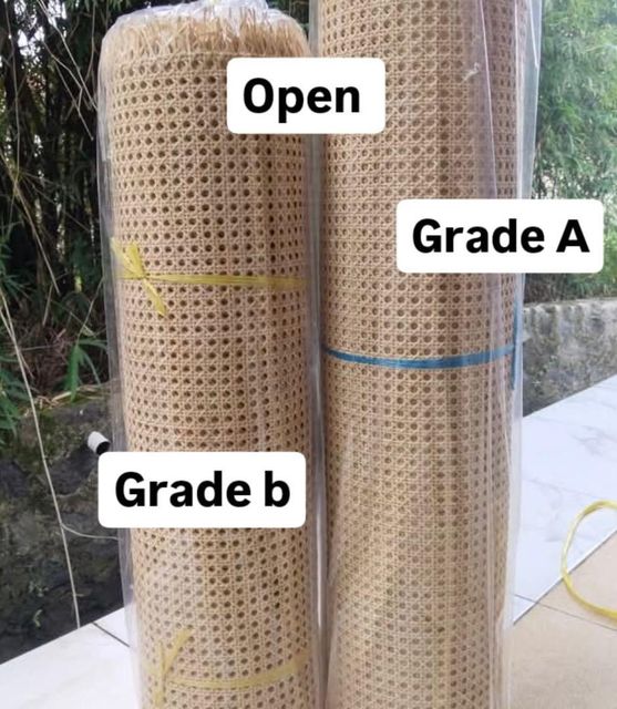Pure Natural Rattan Webbing Motif Open Grade A & B Motif Close Width 40" To 120" Length Per Roll 15 Meters Price Range Start From $126 - Image 1