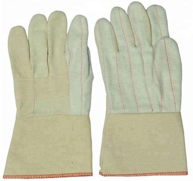 Hot Mill Glove, Green Hot Mill Glove, Heat Resistant Triple Hot Mill Gloves, Bakery Hot Mill Working Glove - Image 3