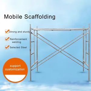 Mobile Scaffold Movable Construction Ladder Scaffolding Mobile Scaffolding Aluminium - Image 3