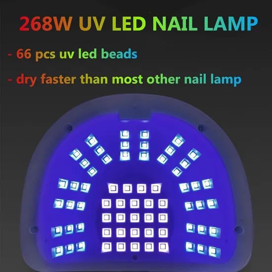 High Power 268W UV LED Nail Lamp Fast Dryer Nail Curing Light - Image 4