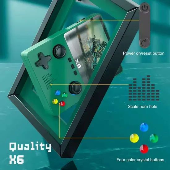 Portable X6 3.5-Inch IPS Screen Dual Rocker Games Handheld Video Game Consoles - Image 5