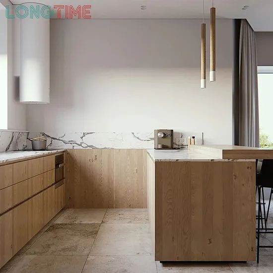 Custom High End Modern Lacquer Simple Modular Interior Designs Flat Pack Kitchen Cabinet - Image 5