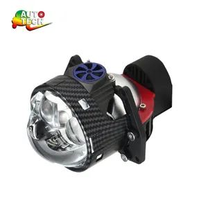 LED Triple Spot Light Bi-LED Headlight Dual Beam Auto Light Lumens 8000 Voltage 12V Power 55/65W Material LED MOQ 10 - Image 3