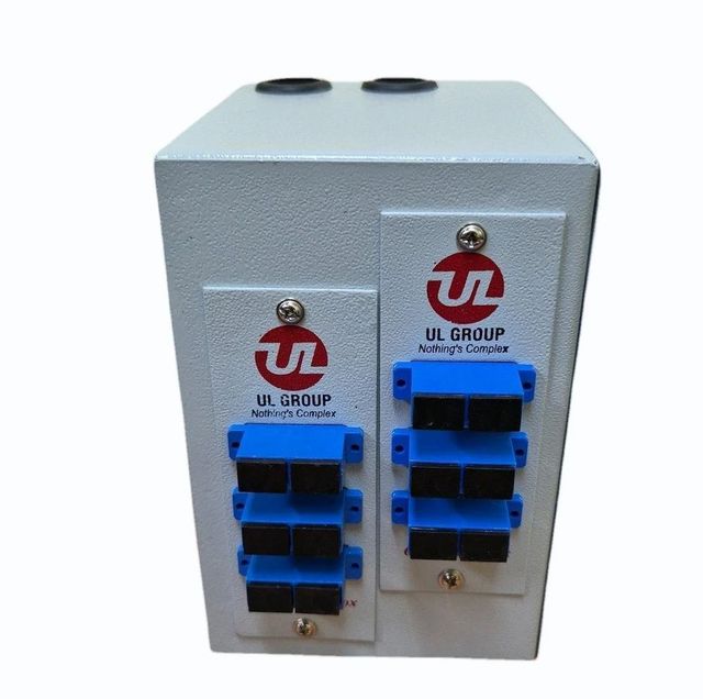 Fiber Cable Termination Box, For Networking Devices, 12 Brand UL Color Grey Material MS Number of Ports 12 Usage/Application Networking - Image 2