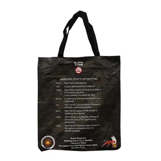 Promotional Tyvek Paper Drawstring Bag MOQ 1000PCS Hardness Soft Size Customized Type Drawstring HS Code 4202300 Model NO. - Image 4