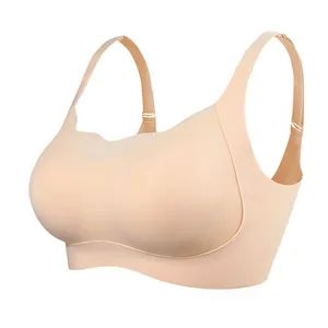Seamless Plus Size Full Cup Push Up Backless Wire Free 15D U Back MOQ100 - Image 1
