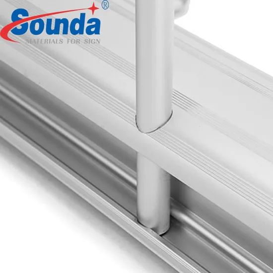 Aluminum Banner Advertising Display Roll up MOQ 10PC Weight 2kg Origin China Color Silver Model NO. RS-10 Trademark Sounda - Image 4