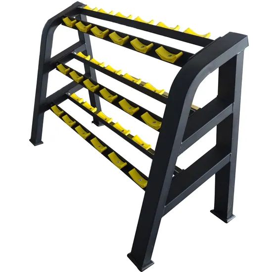High Quality 3 Tier Dumbbell Rack Beauty Dumbbell Rack Gym Equipment - Image 3